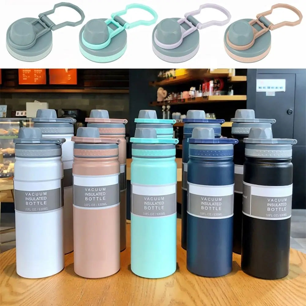 PVC Bottle Cover 530ml/750ml Splash Spill Proof Sealing Lids with Seal Ring for Tyeso 530ml/750ml TS-8706B/TS-8709B