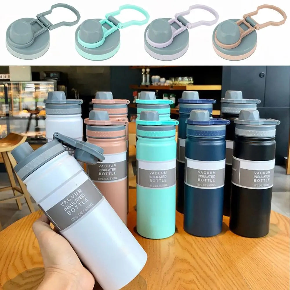 PVC Bottle Cover 530ml/750ml Splash Spill Proof Sealing Lids with Seal Ring for Tyeso 530ml/750ml TS-8706B/TS-8709B